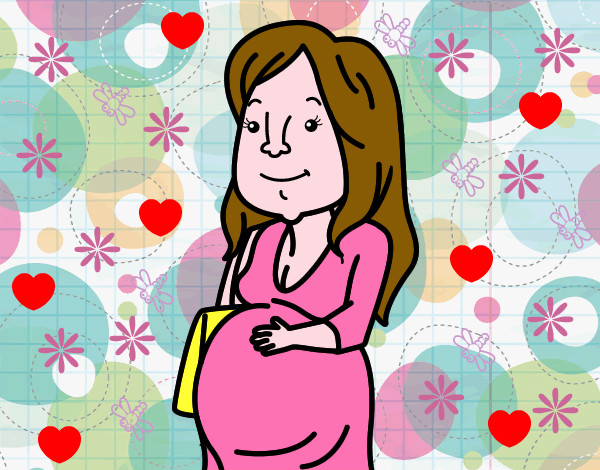 Dibujo Mujer embarazada pintado por nere39