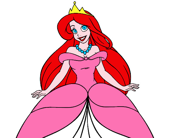 Dibujo Princesa Ariel pintado por rubi12345