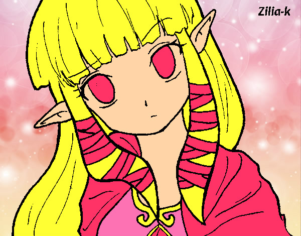 Dibujo Princesa Zelda pintado por lucas2001