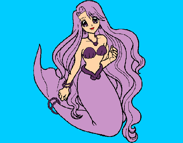 Dibujo Sirenita pintado por LadyBlack