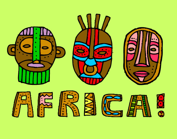 Dibujo Tribus de África pintado por Lurderias