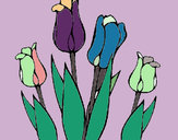 Dibujo Tulipanes pintado por ZATCHEL  