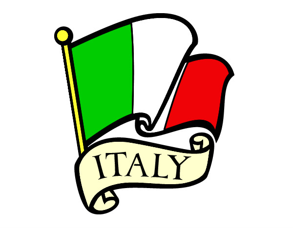 Dibujo Bandera de Italia pintado por Assin