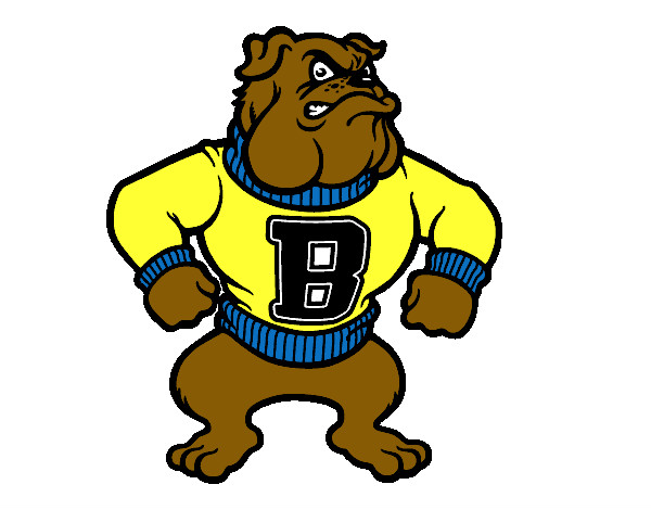 Dibujo Bulldog pintado por luchastro