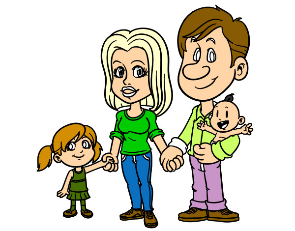 Dibujo Familia feliz pintado por yessiyesty