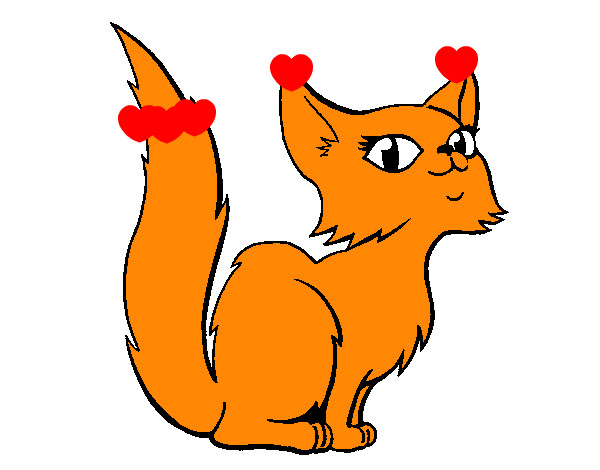 Dibujo Gata persa pintado por gatitos3