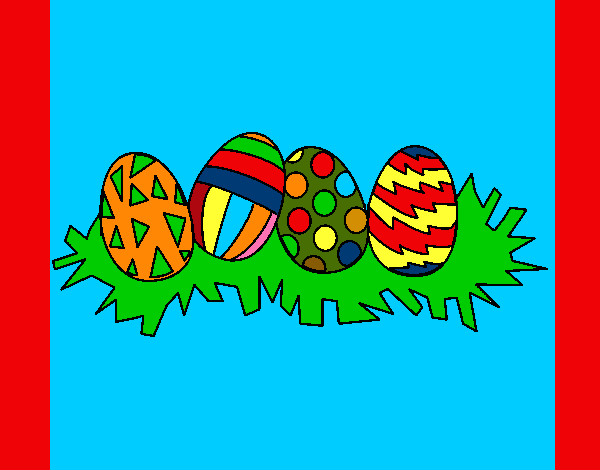 Dibujo Huevos de pascua III pintado por Fedee