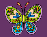 Dibujo Mandala mariposa pintado por Fina75