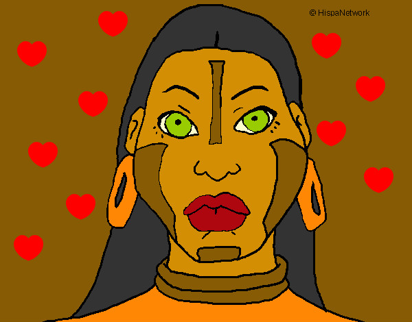 Dibujo Mujer maya pintado por Dayren