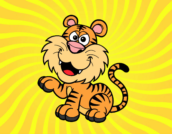 Dibujo Tigre de Bengala pintado por Valeciitha