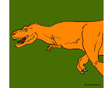 Dibujo Tiranosaurio rex pintado por leiber