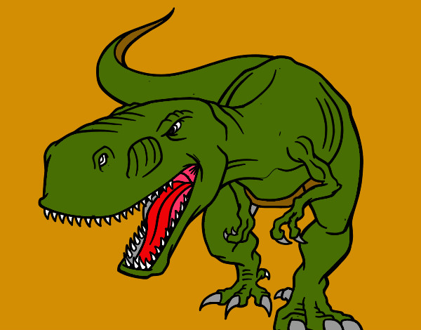 Dibujo Tiranosaurio Rex enfadado pintado por juandi001