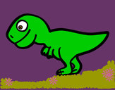 Dibujo Tiranosaurio rex joven pintado por ferchis13