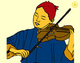 Dibujo Violinista pintado por yireth