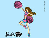 Dibujo Barbie animadora pintado por clowden200