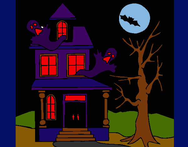 Dibujo Casa fantansma pintado por MelinaAbby