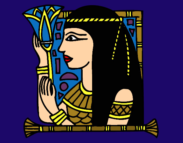 Dibujo Cleopatra pintado por MelinaAbby
