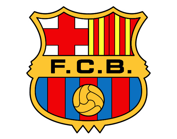 Dibujo Escudo del F.C. Barcelona pintado por axel93