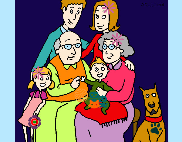 Dibujo Familia pintado por agu999