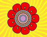 Dibujo Mandala en forma de flor pintado por Mariadelca