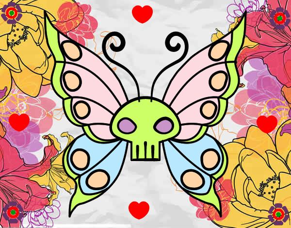 Dibujo Mariposa Emo pintado por Carla07