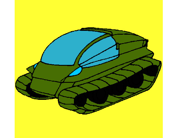 Dibujo Nave tanque pintado por HCCE