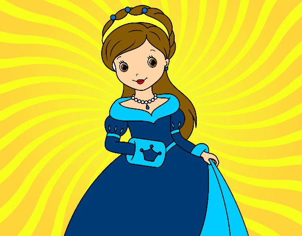 Dibujo Princesa de gala pintado por f4568bni