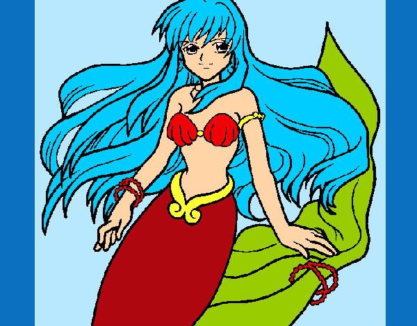 Dibujo Sirena pintado por MelinaAbby