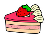 Dibujo Tarta de fresas pintado por seleny