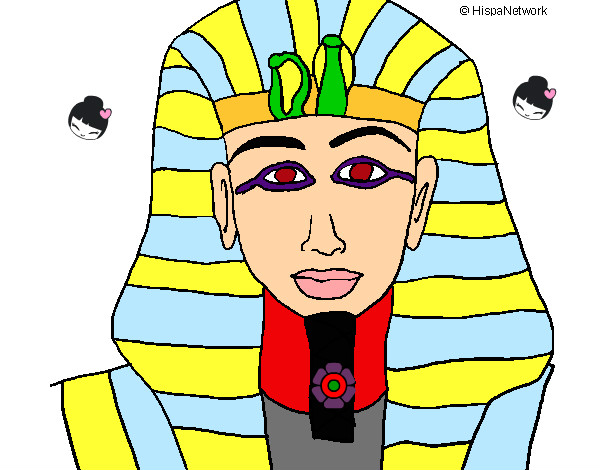 Dibujo Tutankamon pintado por izan4