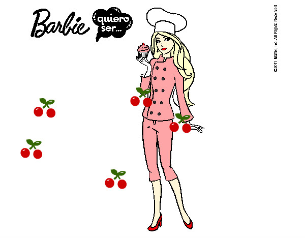 Dibujo Barbie de chef pintado por miap