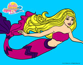 Dibujo Barbie sirena pintado por ashleyz