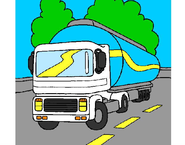 Dibujo Camión cisterna pintado por francisco3