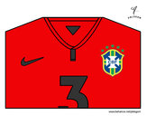 Dibujo Camiseta del mundial de fútbol 2014 de Brasil pintado por pereira