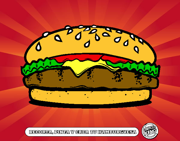 Dibujo Crea tu hamburguesa pintado por milexis