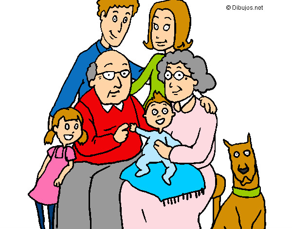 Dibujo Familia pintado por santino4