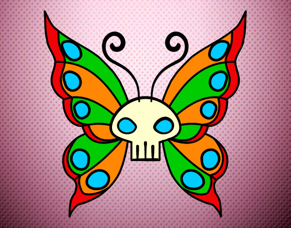 Dibujo Mariposa Emo pintado por montserata