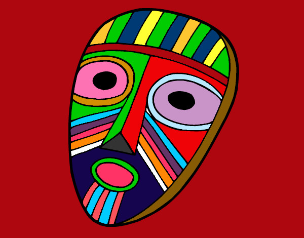 Dibujo Máscara sorprendida pintado por laus