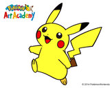 Dibujo Pikachu en Pokémon Art Academy pintado por Javikawaii
