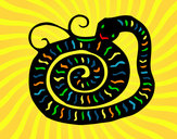 Dibujo Signo de la serpiente pintado por claudenasv