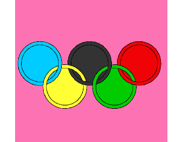 Dibujo Anillas de los juegos olimpícos pintado por 1023301