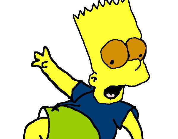 Dibujo Bart 2 pintado por pangu