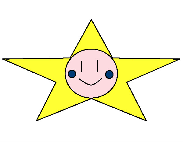Dibujo Estrella sonriente pintado por 1981