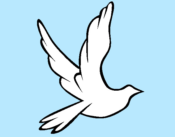 Dibujo Paloma de la paz al vuelo pintado por georgina1