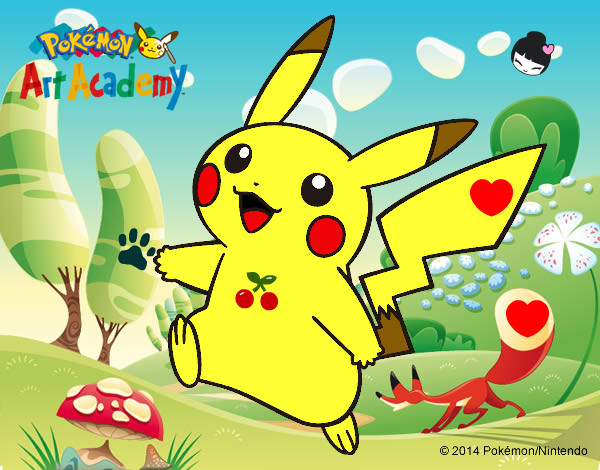 Dibujo Pikachu en Pokémon Art Academy pintado por LuiisaOMG