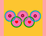 Dibujo Anillas de los juegos olimpícos pintado por Lulumola