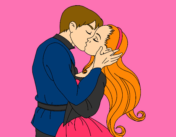 Dibujo Beso de amor pintado por Adriana11