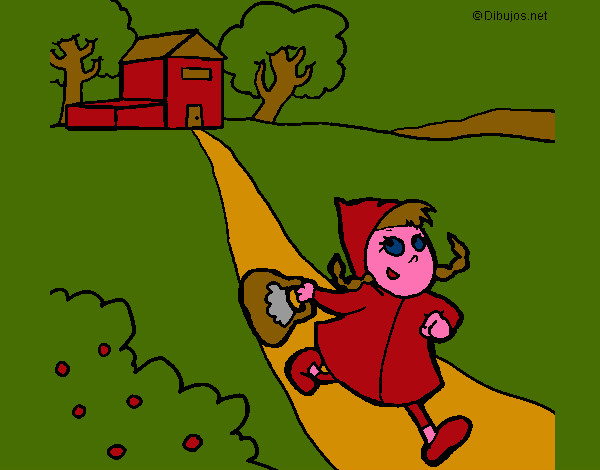 Dibujo Caperucita roja 3 pintado por Lidibeleda