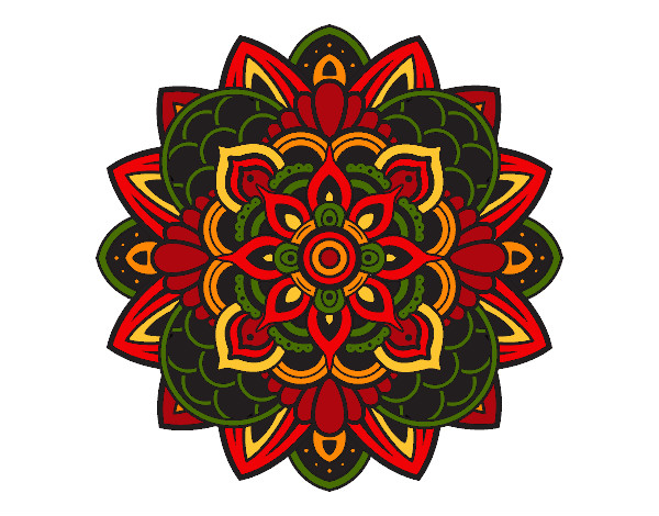 Dibujo Mandala decorativa pintado por nancygomez