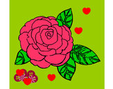 Dibujo Rosa 2 pintado por ARGOM